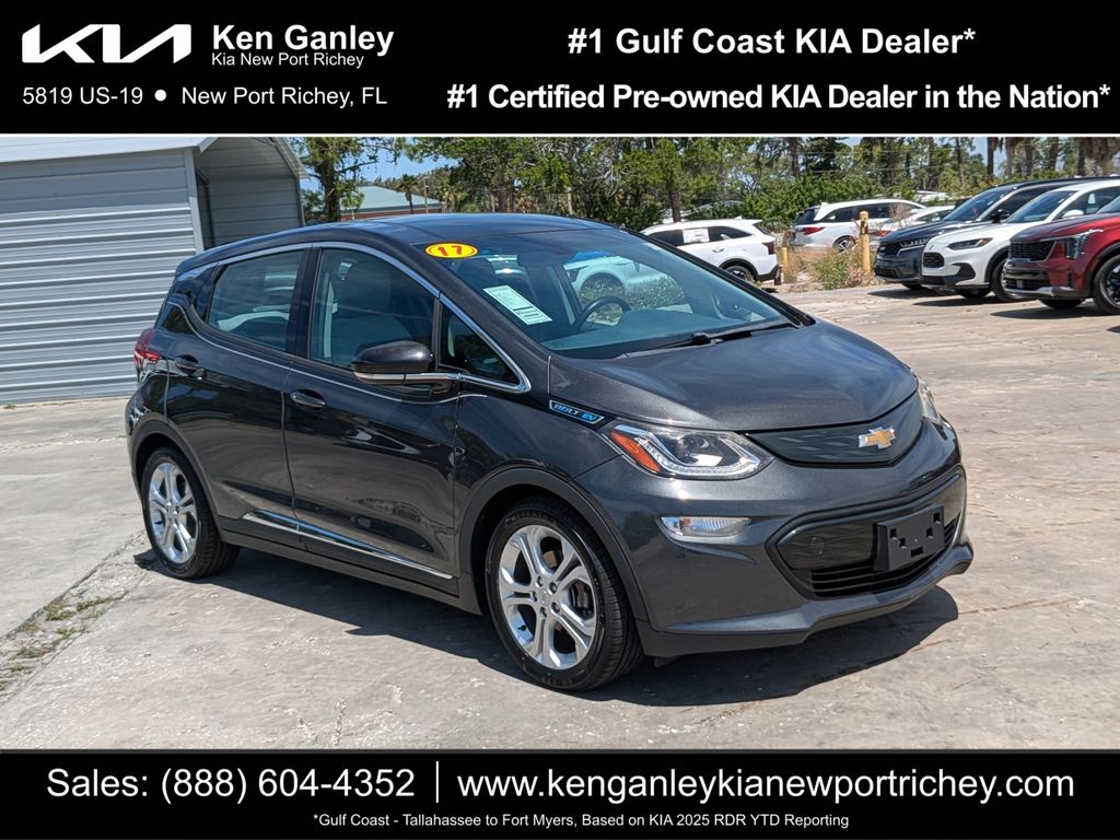 Nightfall Gray Metallic 2017 Chevrolet Bolt EV LT FWD Hatchback Front-Wheel Drive 1-Speed Automatic