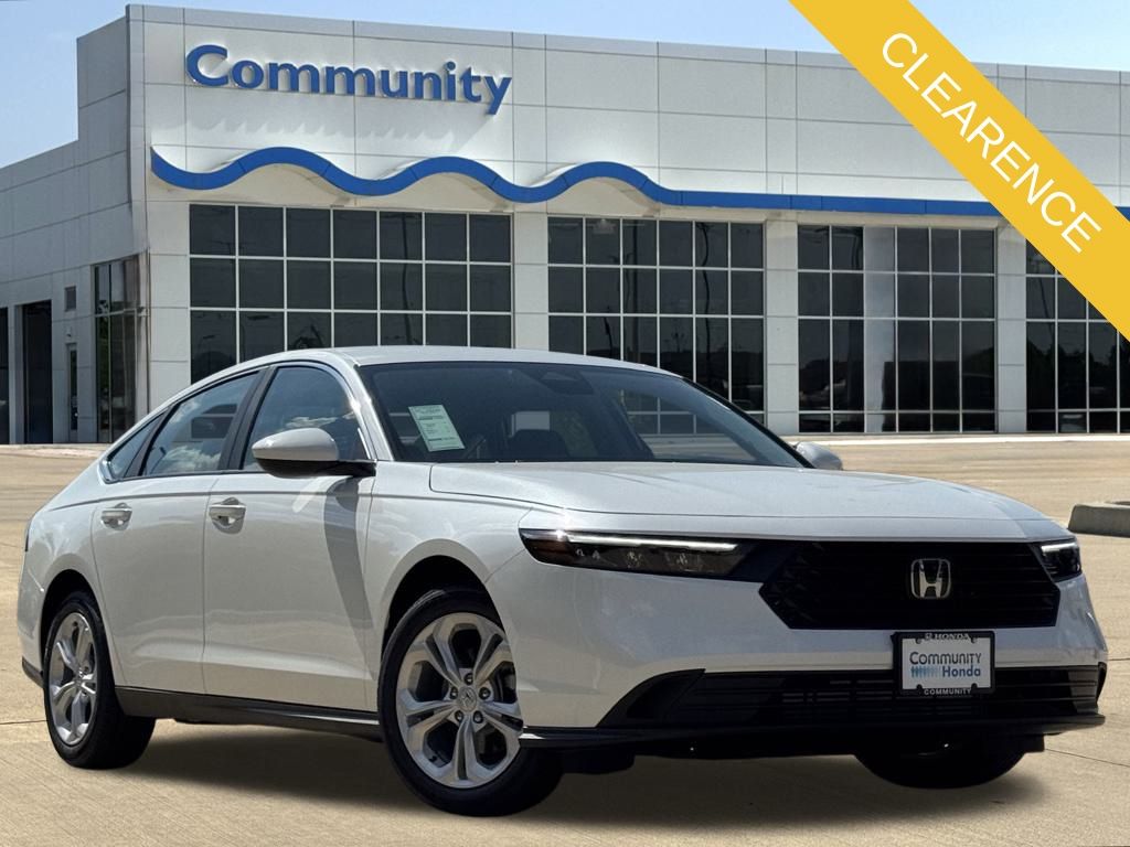 2025 Honda Accord LX White at Community Honda