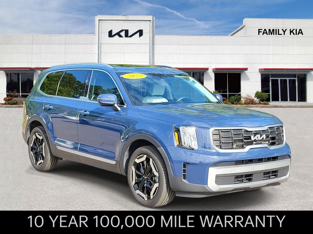 Midnight Lake Blue 2023 Kia Telluride S FWD SUV / Crossover Front-Wheel Drive 8-Speed Automatic