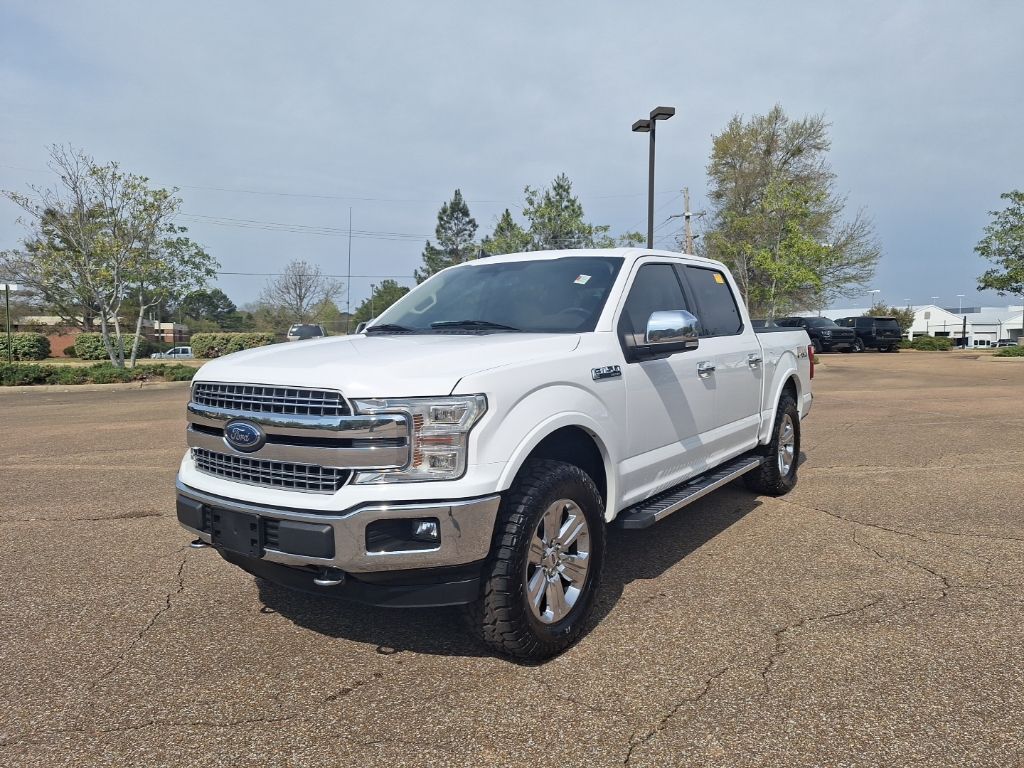 Oxford White 2019 Ford F-150 Lariat SuperCrew 4WD Pickup Truck Four-Wheel Drive Automatic