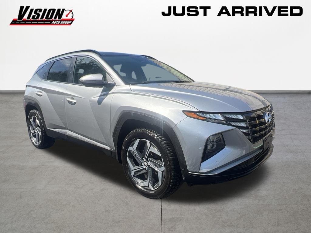 Shimmering Silver 2024 Hyundai Tucson Hybrid SUV / Crossover All-Wheel Drive 6-Speed Automatic