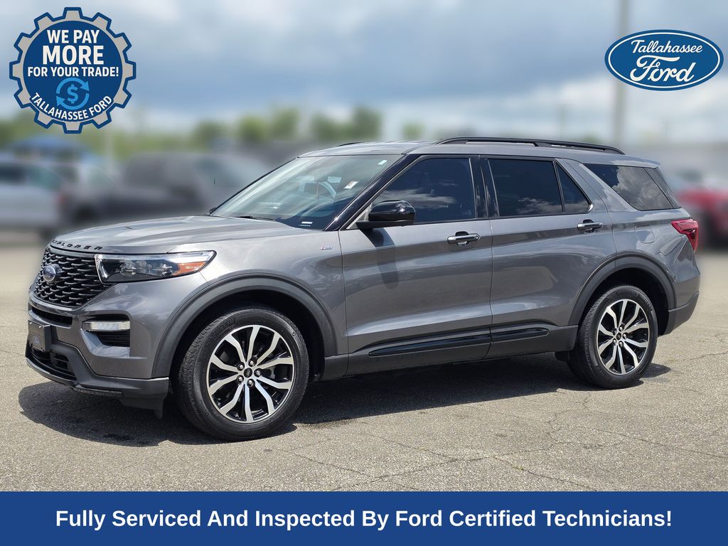Carbonized Gray Metallic 2023 Ford Explorer SUV / Crossover All-Wheel Drive Automatic