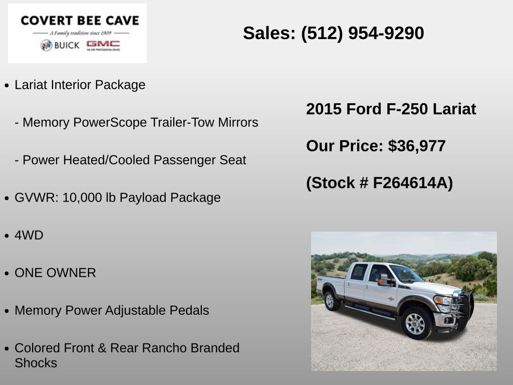 Used Car 2015 Ford F-250sd  For Sale Under $40,000 In Austin, Texas