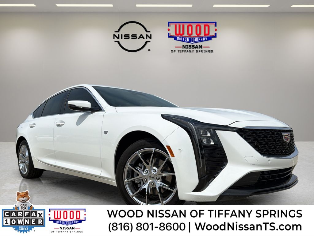 Summit White 2025 Cadillac CT5 Sedan All-Wheel Drive Automatic