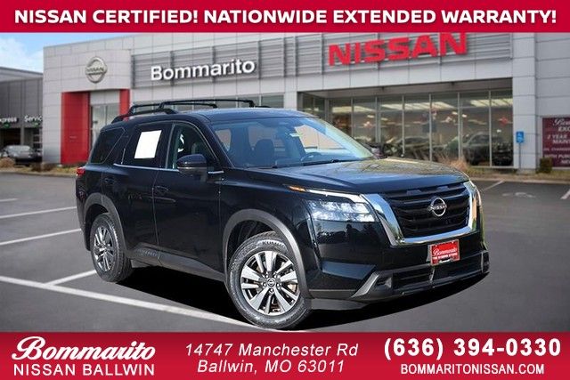 Super Black 2023 Nissan Pathfinder SV 4WD SUV / Crossover All-Wheel Drive 9-Speed Automatic