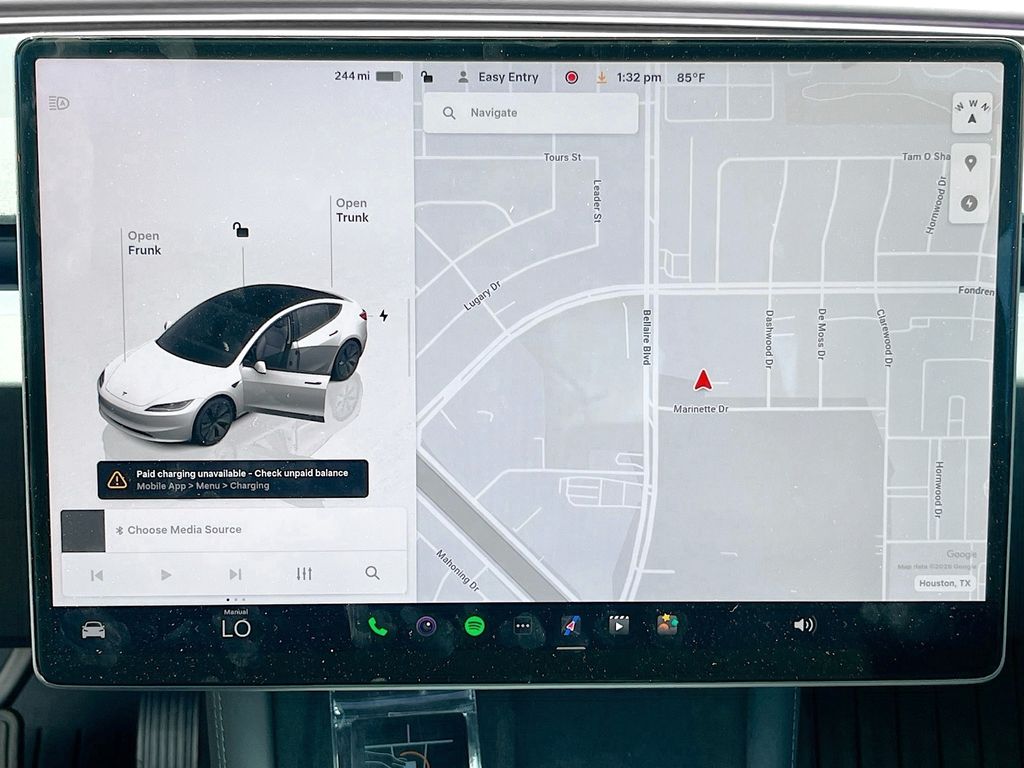 2025 Tesla Model 3 Long Range White at Classic Chevrolet Galveston