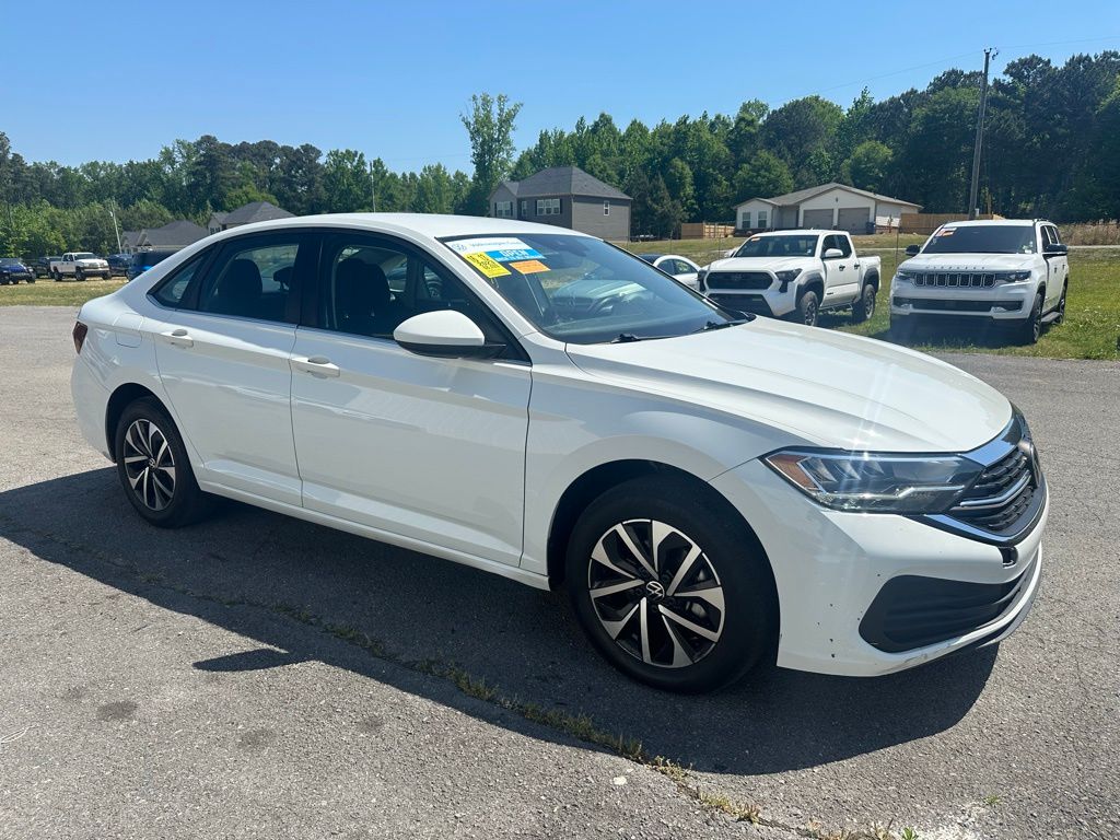 White 2023 Volkswagen Jetta 1.5T S FWD Sedan Front-Wheel Drive 8-Speed Automatic