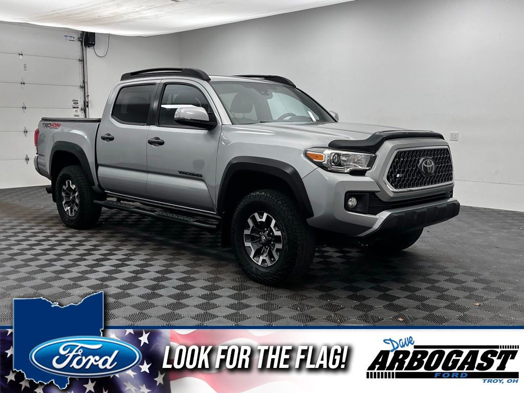 Silver Sky Metallic 2019 Toyota Tacoma TRD Off Road Double Cab 4WD Pickup Truck Four-Wheel Drive 6-Speed Automatic