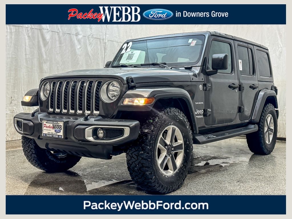Gray (Granite Crystal Metallic Clearcoat) 2022 Jeep Wrangler SUV / Crossover Four-Wheel Drive 8-Speed Automatic