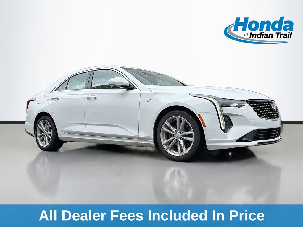 Summit White 2023 Cadillac CT4 Luxury RWD Sedan Rear-Wheel Drive 8-Speed Automatic