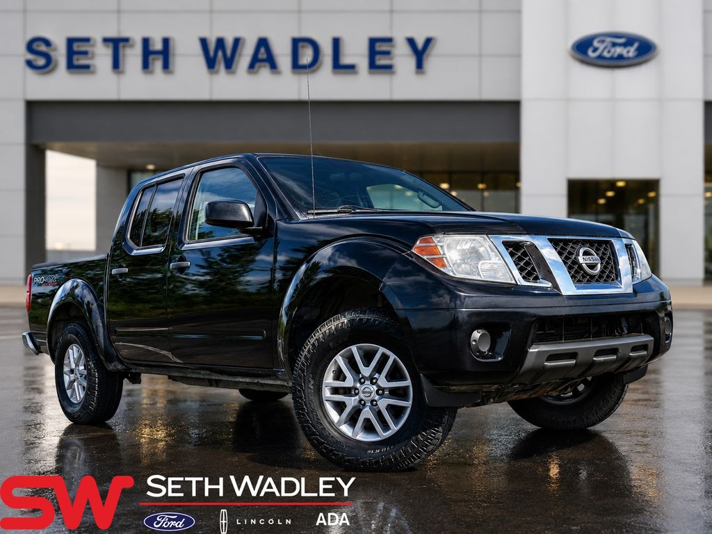 Super Black 2014 Nissan Frontier PRO-4X Crew Cab 4WD Pickup Truck Four-Wheel Drive 5-Speed Automatic Overdrive