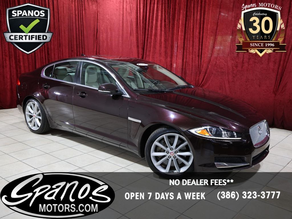Red (Burgundy) 2015 Jaguar XF Sedan Rear-Wheel Drive 8-Speed Automatic