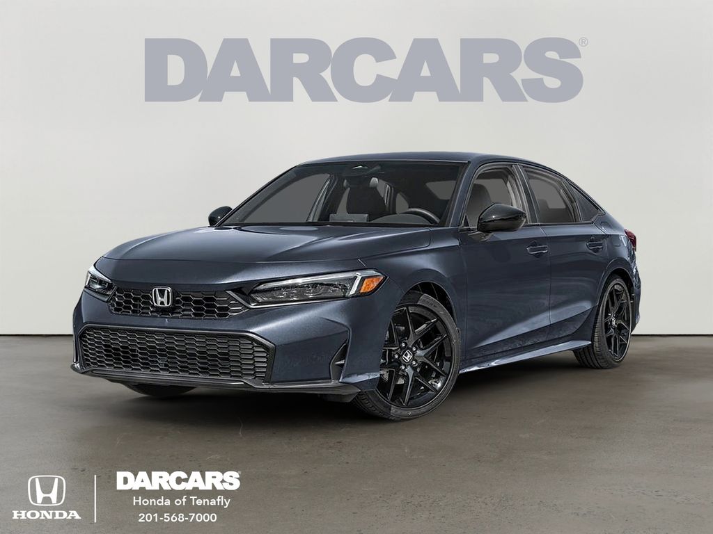 Meteorite Gray Metallic 2026 Honda Civic Sedan Front-Wheel Drive Continuously Variable Transmission
