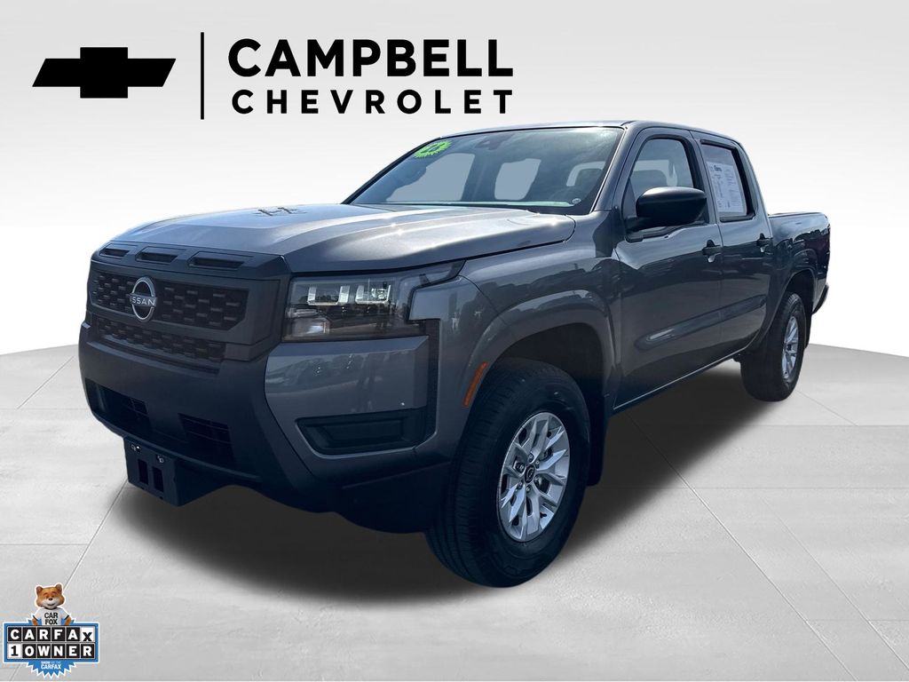 Gray (Gun Metallic) 2026 Nissan Frontier S Crew Cab 4WD Pickup Truck Four-Wheel Drive 9-Speed Automatic Overdrive