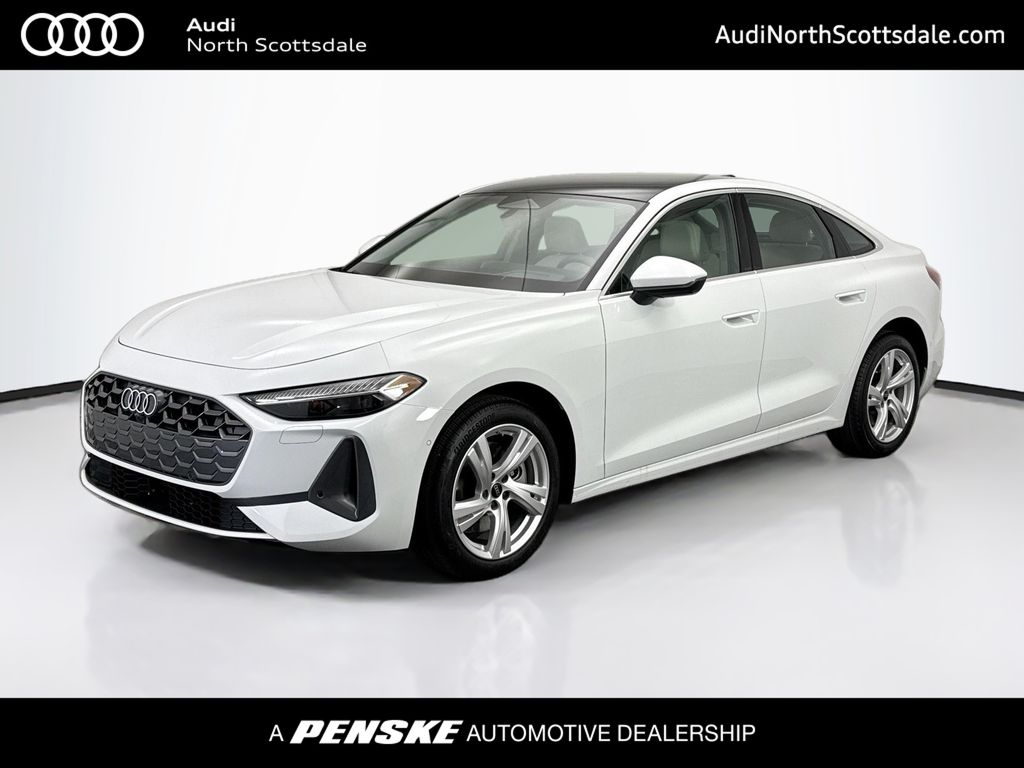 Glacier White Metallic 2025 Audi A5 Sedan All-Wheel Drive 7-Speed Automatic