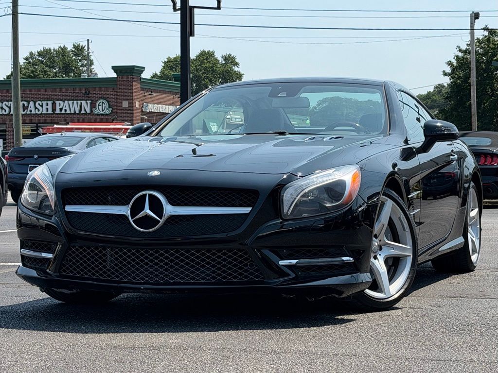 Black 2014 Mercedes-Benz SL-Class Convertible Rear-Wheel Drive 7-Speed Automatic