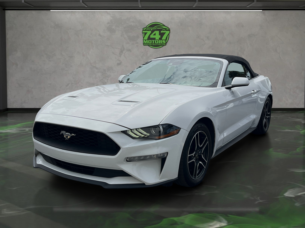 Oxford White 2022 Ford Mustang EcoBoost Premium Convertible RWD Convertible Rear-Wheel Drive Automatic