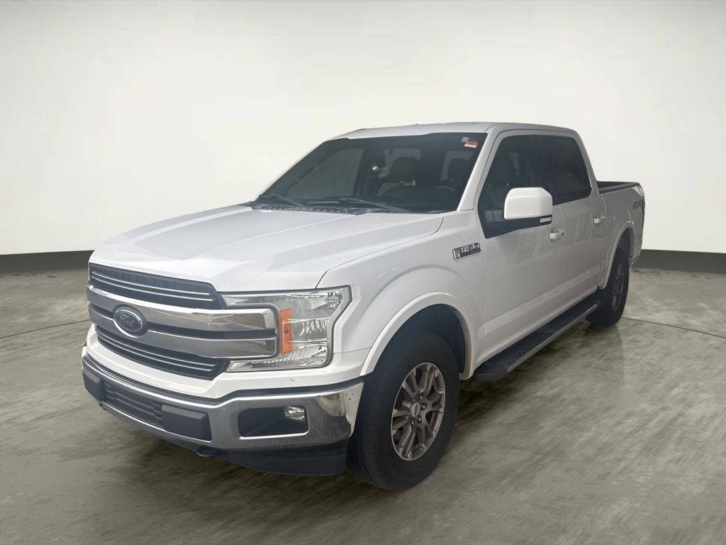 Oxford White 2018 Ford F-150 Lariat SuperCrew 4WD Pickup Truck Four-Wheel Drive Automatic