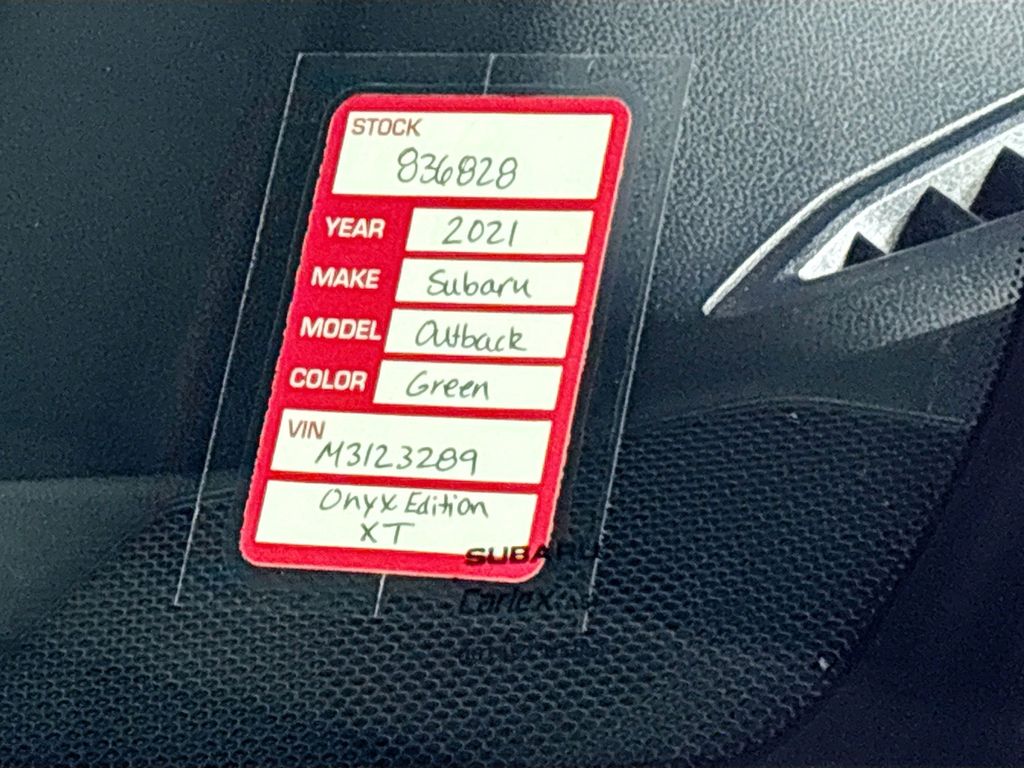 2021 Subaru Outback Onyx Edition XT