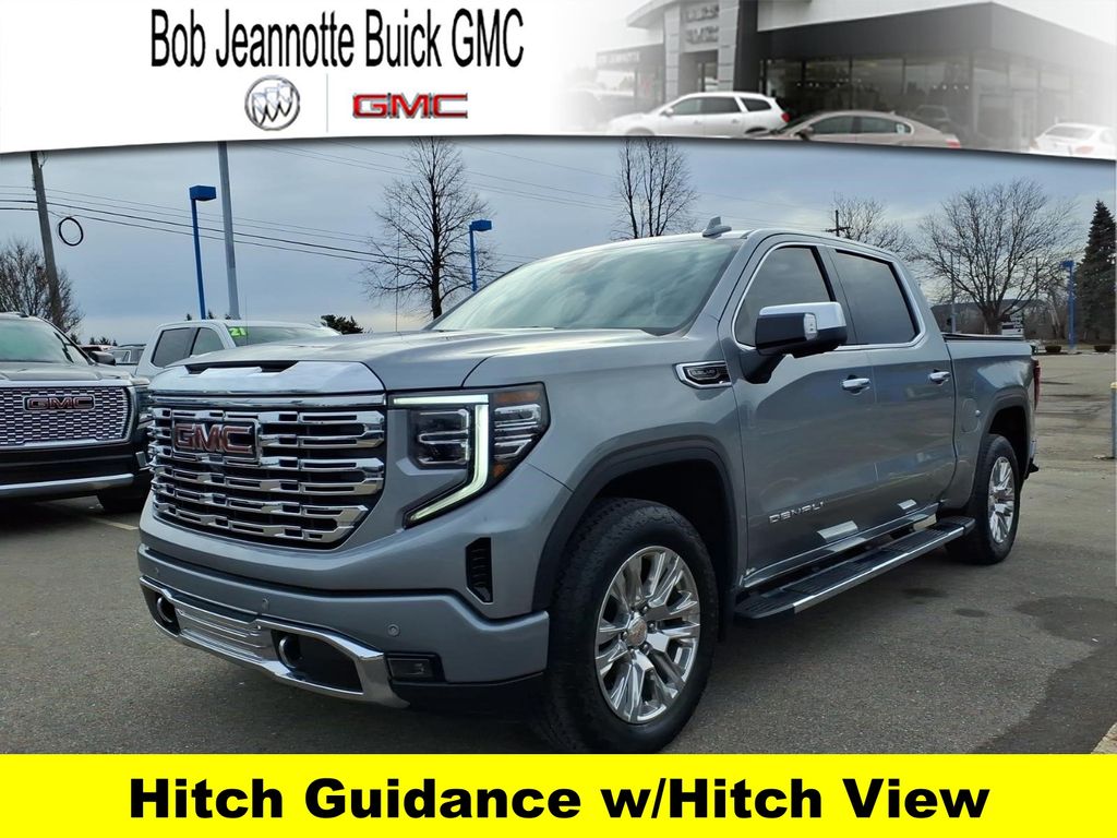 Sterling Metallic 2023 GMC Sierra 1500 Denali Crew Cab 4WD Pickup Truck Four-Wheel Drive Automatic