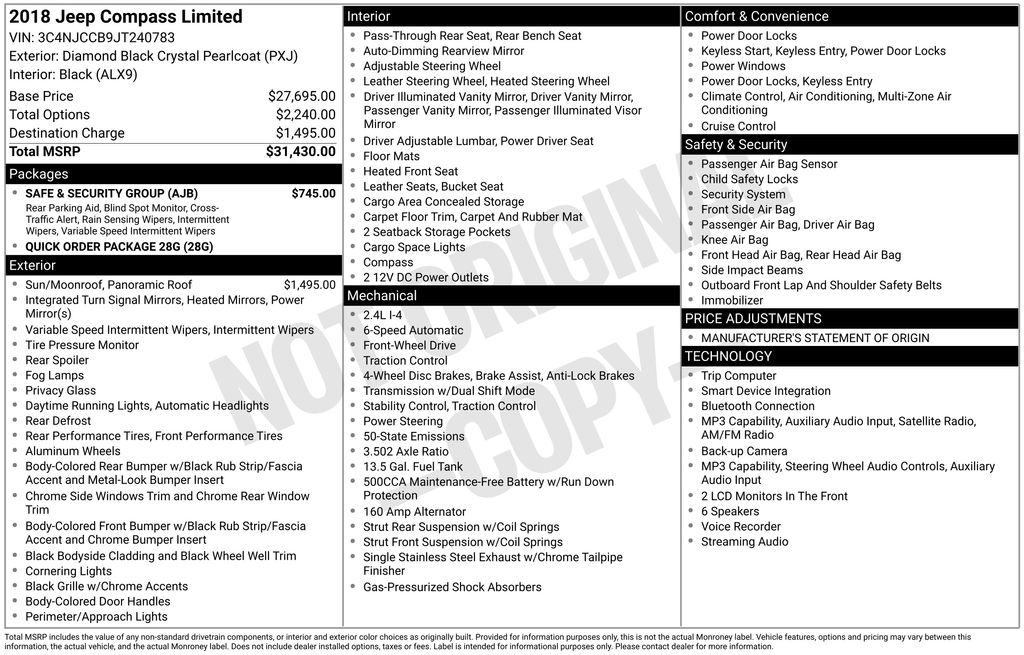 Used 2018 Black Jeep Limited image 10