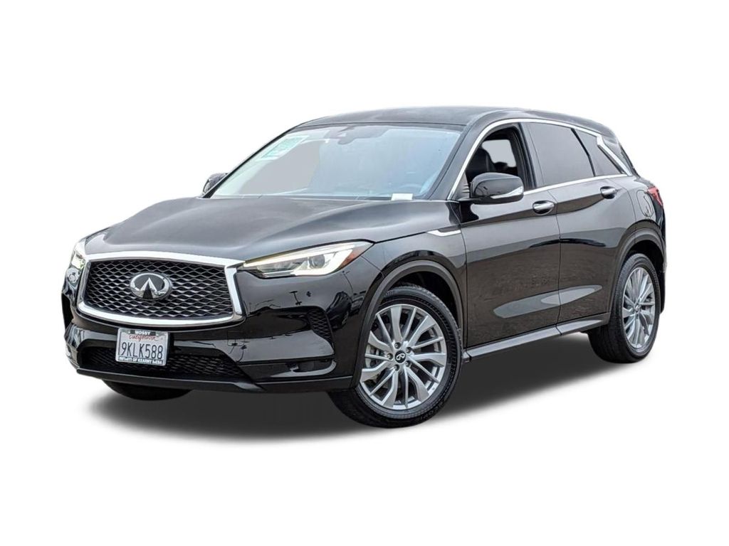 Black Obsidian 2025 INFINITI QX50 Pure AWD SUV / Crossover All-Wheel Drive Continuously Variable Transmission