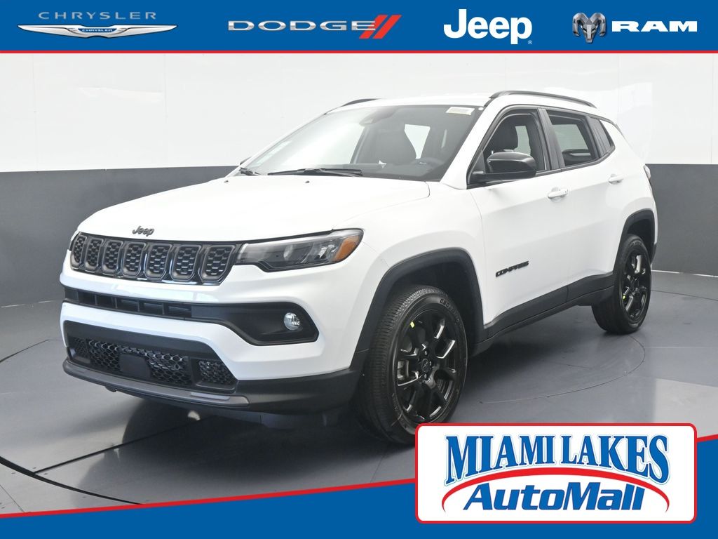 bright white clearcoat 2026 Jeep Compass Latitude 4WD SUV / Crossover Four-Wheel Drive 8-Speed Automatic