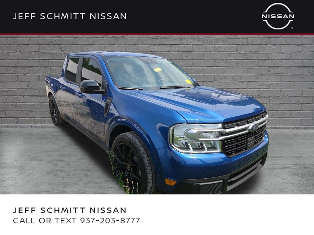 Blue Metallic 2024 Ford Maverick Pickup Truck Front-Wheel Drive Continuously Variable Transmission