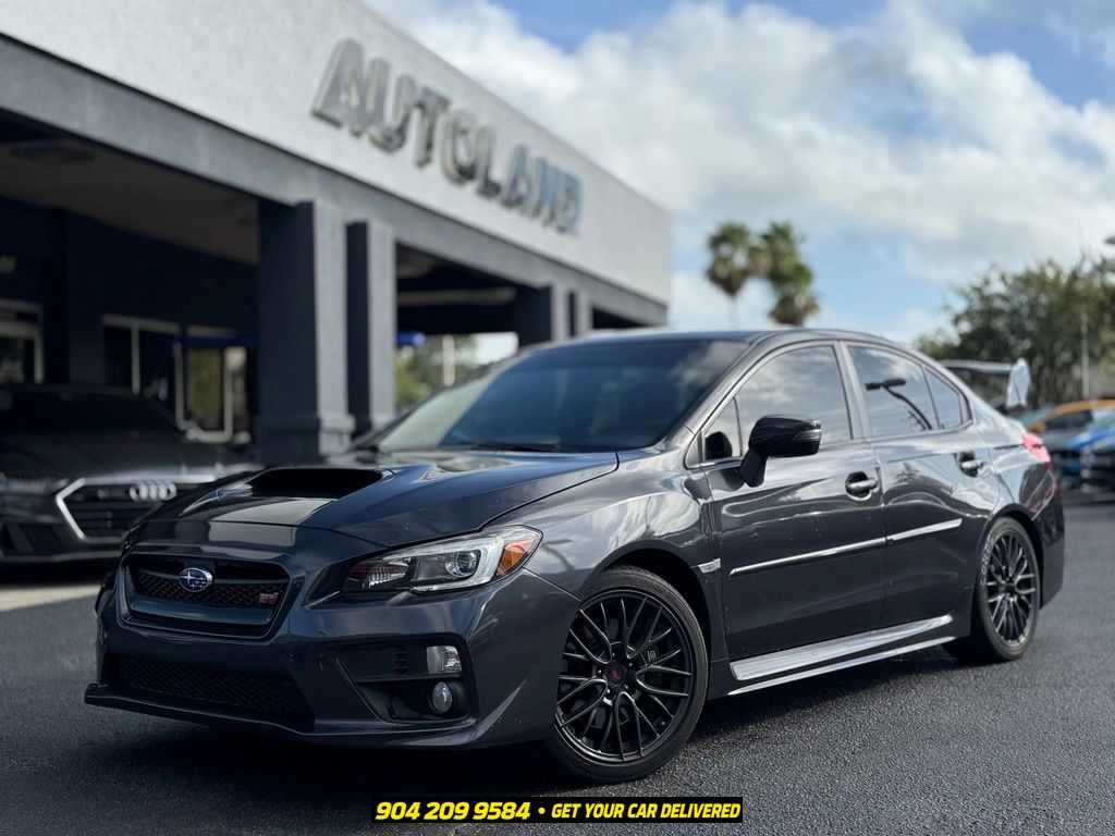 Dark Gray Metallic 2017 Subaru WRX STI Sedan All-Wheel Drive 6-Speed Manual