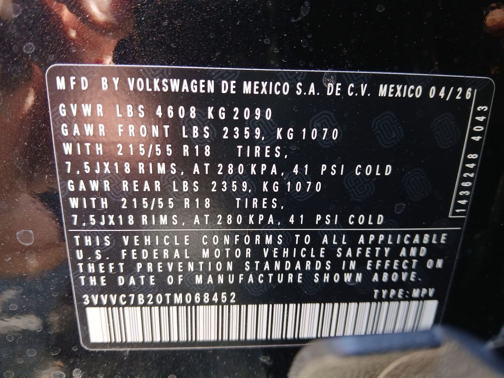New 2026 Black Volkswagen 1.5T SE image 29