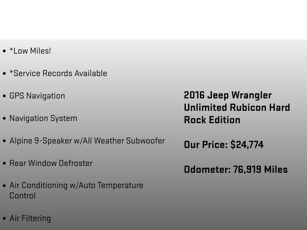 2016 Jeep Wrangler Unlimited Rubicon Gray at Auto Express Mitsubishi