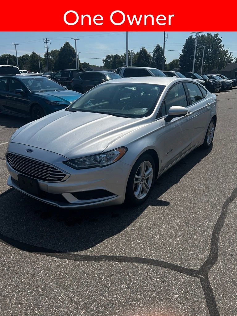 Used 2018 Ford Fusion Hybrid S with VIN 3FA6P0UU4JR254417 for sale in Waite Park, Minnesota
