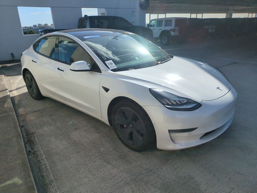 Used 2021 Tesla Model 3 Base with VIN 5YJ3E1EA9MF854241 for sale in Tamarac, FL