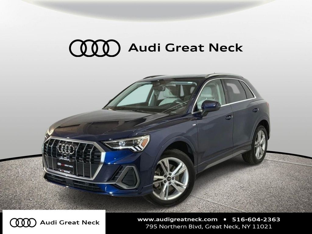 Navarra Blue Metallic 2023 Audi Q3 quattro Premium Plus S Line 45 TFSI SUV / Crossover All-Wheel Drive 8-Speed Automatic