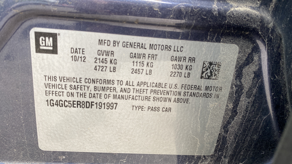 Used 2013 Atlantis Blue Metallic Buick Leather Group image 29