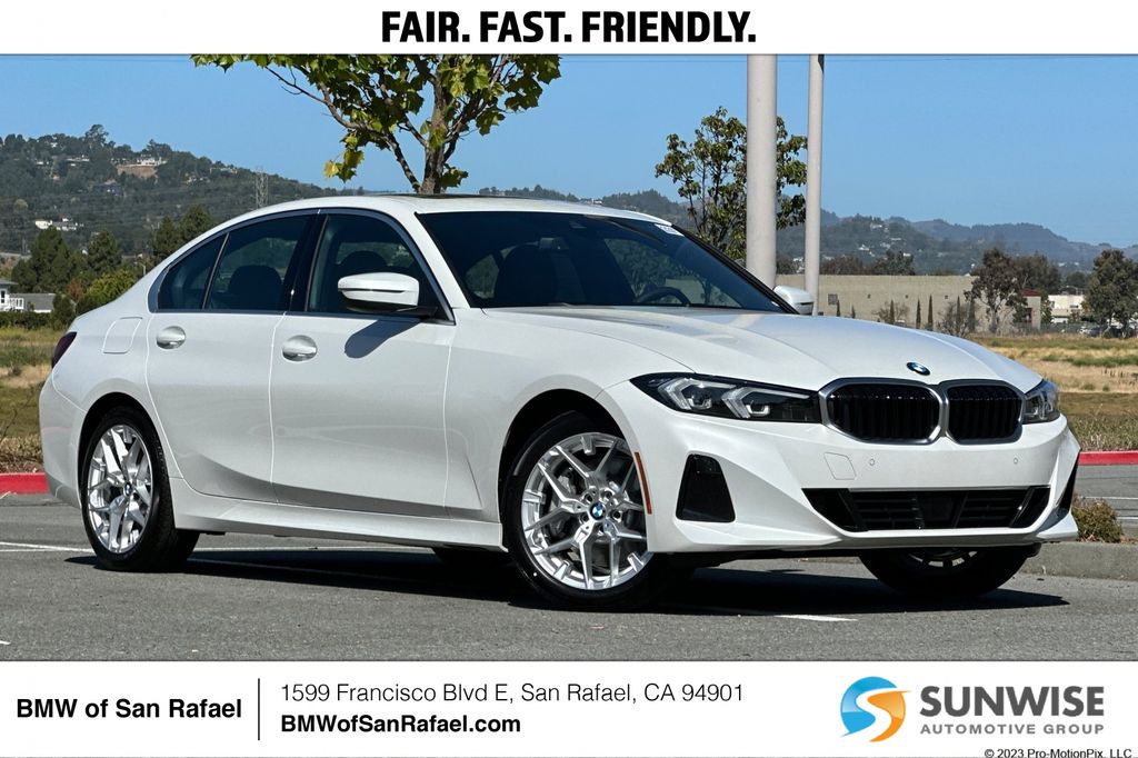 Mineral White Metallic 2025 BMW 3 Series Sedan Rear-Wheel Drive 8-Speed Automatic