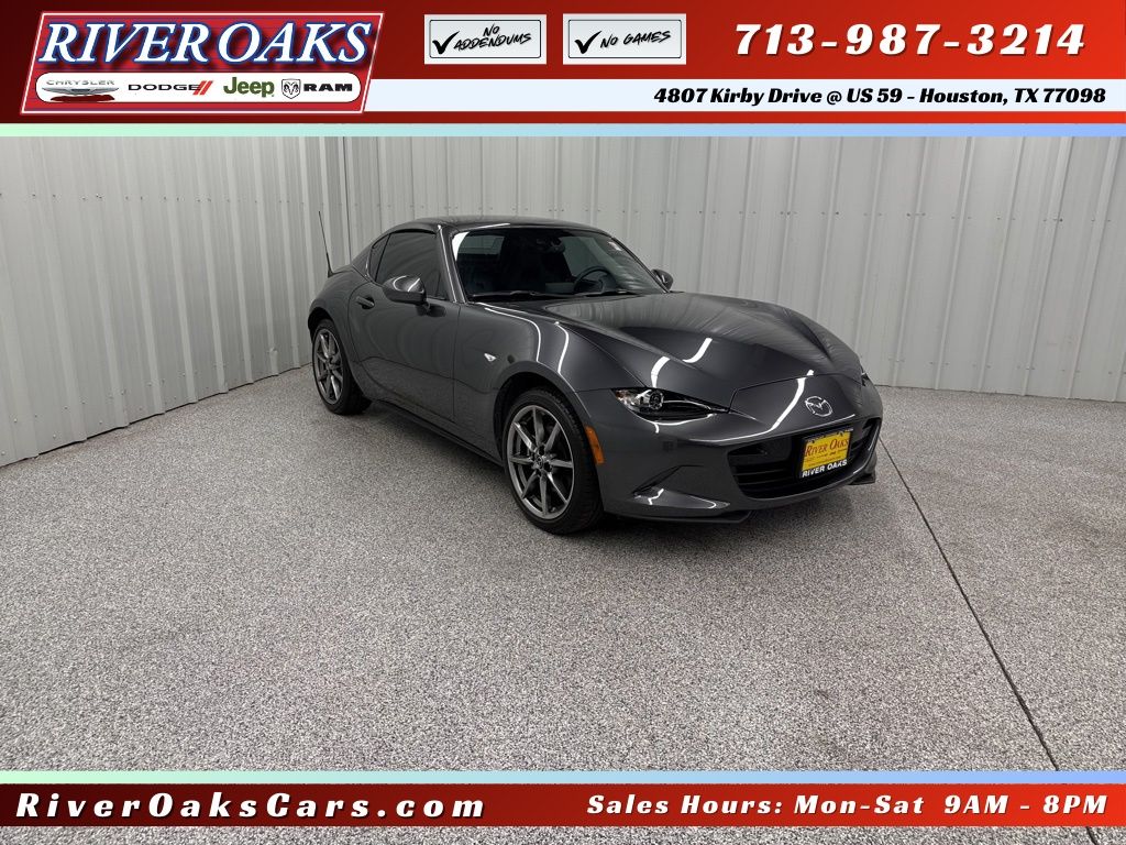 Machine Gray 2023 Mazda MX-5 Miata RF Grand Touring RWD Convertible Rear-Wheel Drive 6-Speed Automatic