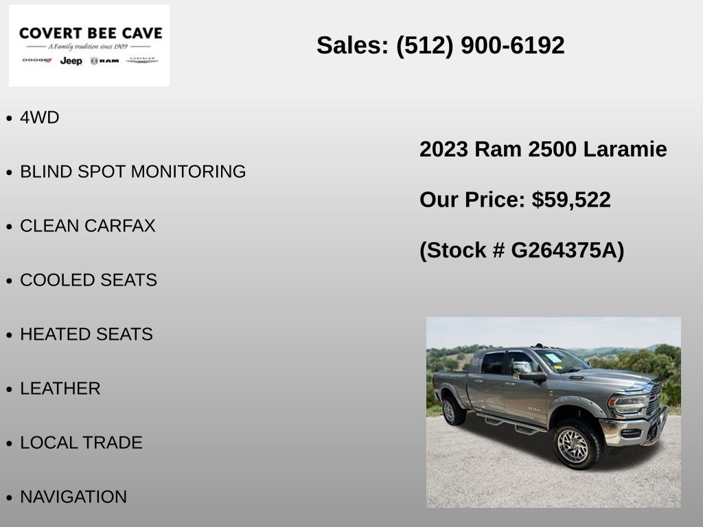 Used Car 2023 Ram 2500  Laramie For Sale Under $60,000 In Austin, Texas
