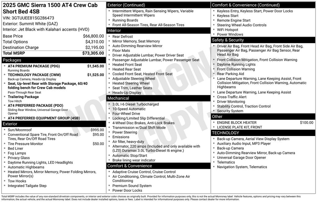 Used Car 2025 Gmc Sierra 1500  At4 For Sale Under $60,000 In Austin, Texas