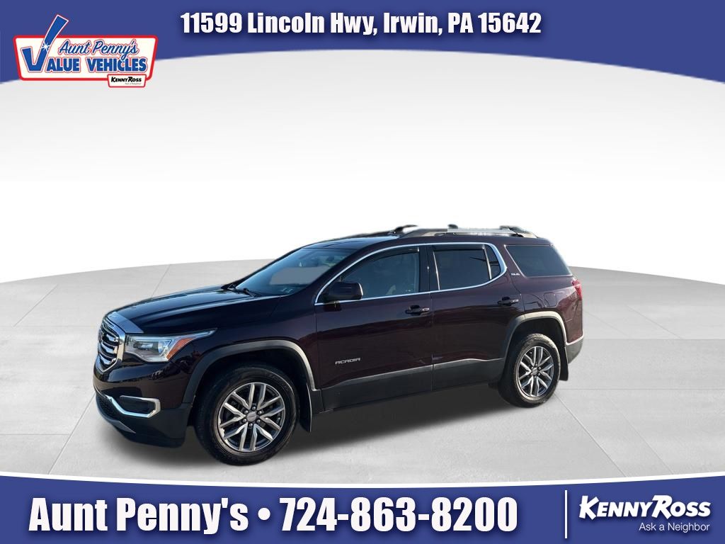 Black Cherry Metallic 2017 GMC Acadia SLE-2 AWD SUV / Crossover Four-Wheel Drive 6-Speed Automatic