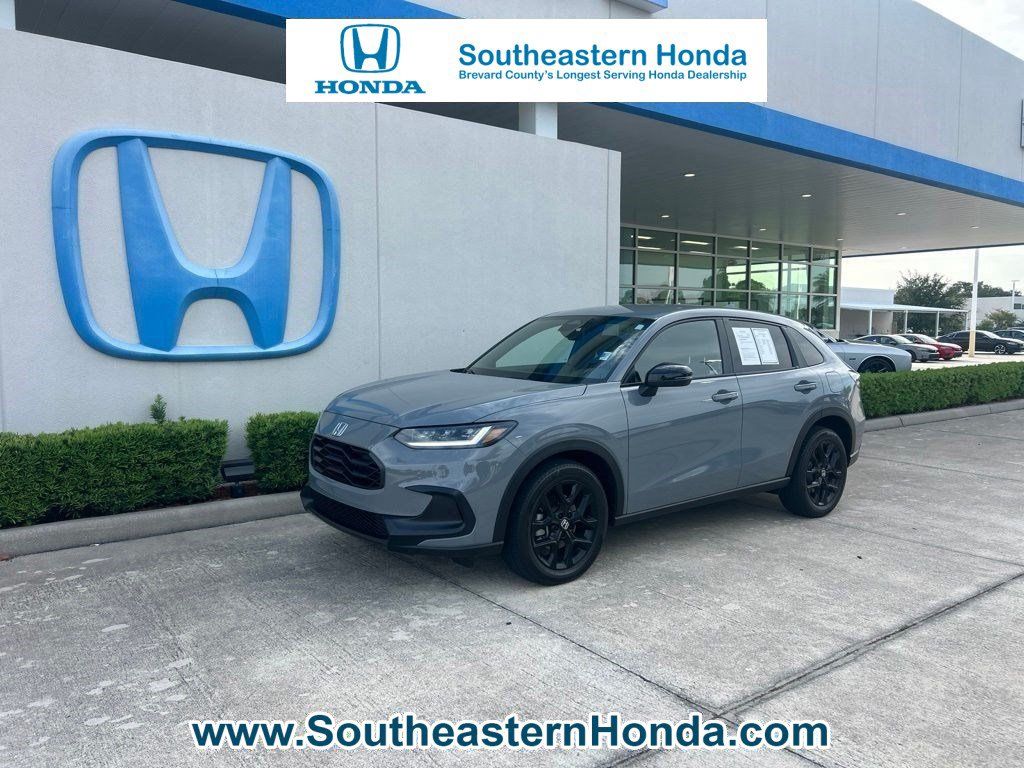Blue 2024 Honda HR-V SUV / Crossover All-Wheel Drive Continuously Variable Transmission
