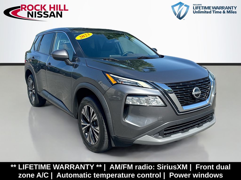 Gray (Gun Metallic) 2023 Nissan Rogue SUV / Crossover Front-Wheel Drive Continuously Variable Transmission
