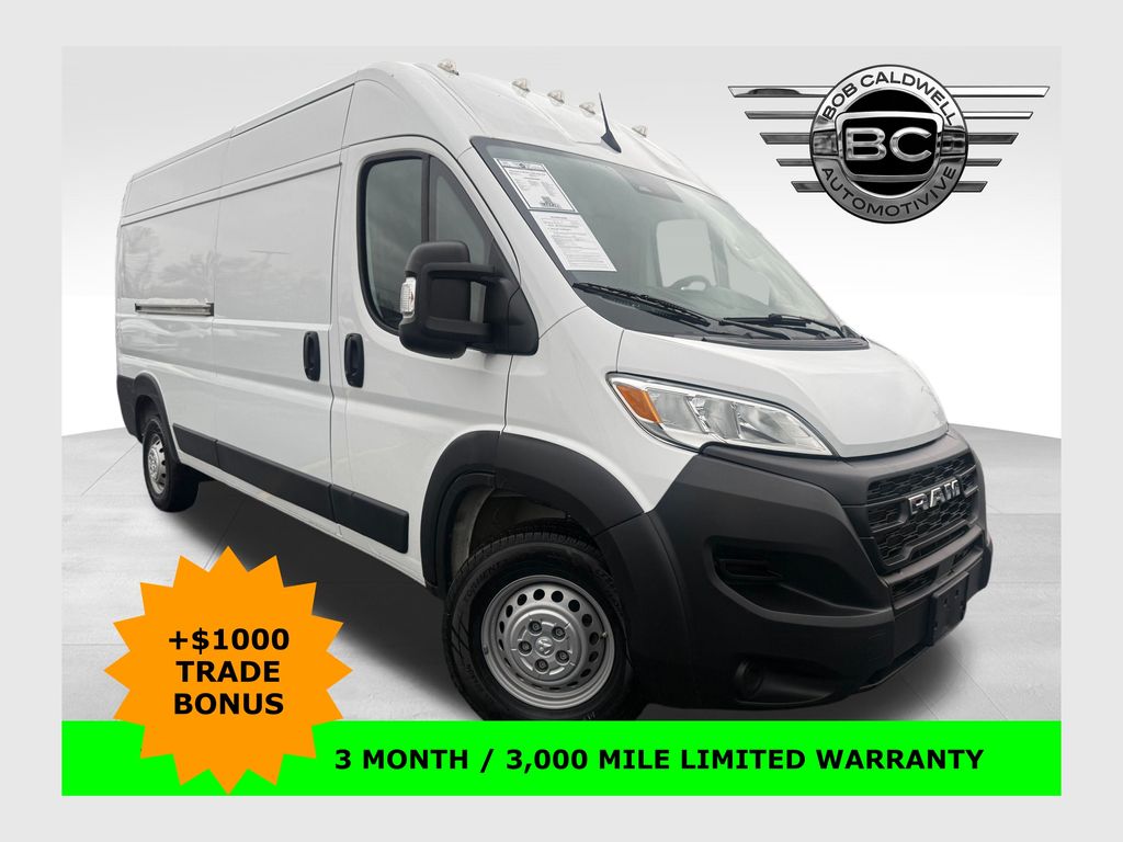 Bright White Clearcoat 2023 RAM ProMaster 2500 159 High Roof Cargo Van FWD Van Front-Wheel Drive 9-Speed Automatic