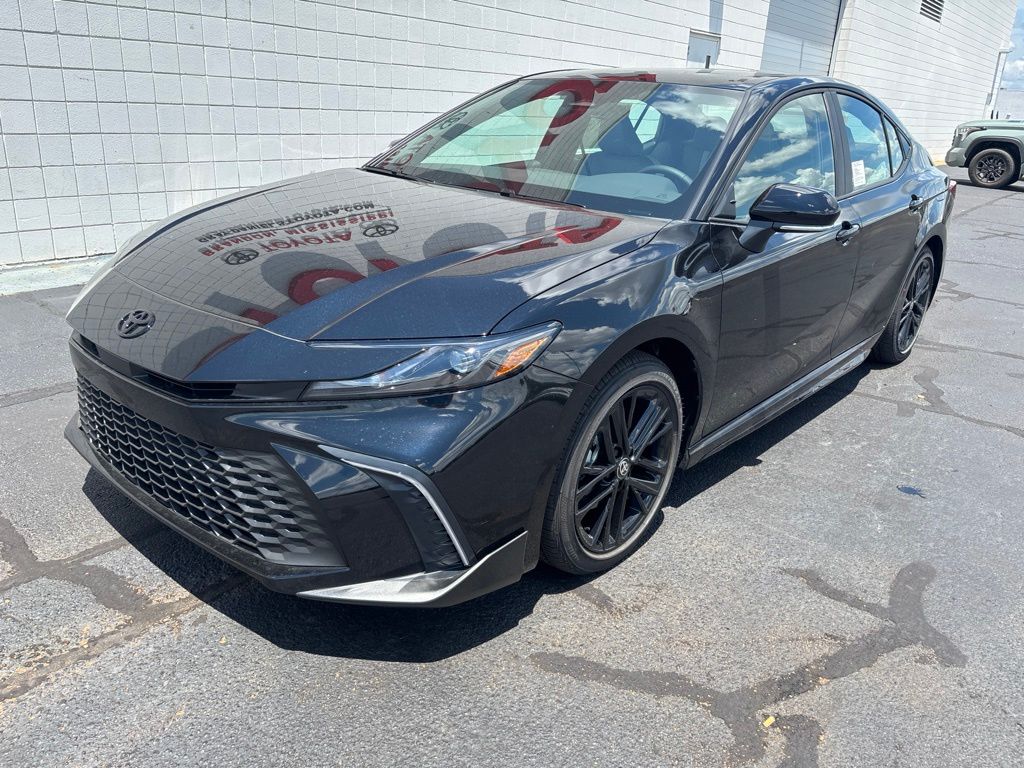 Midnight Black Metallic 2026 Toyota Camry Sedan Front-Wheel Drive Continuously Variable Transmission