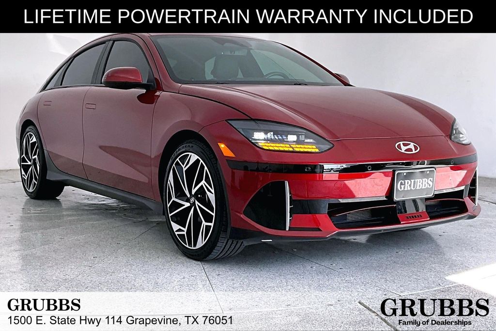 Ultimate Red 2023 Hyundai Ioniq 6 Sedan Rear-Wheel Drive 1-Speed Automatic