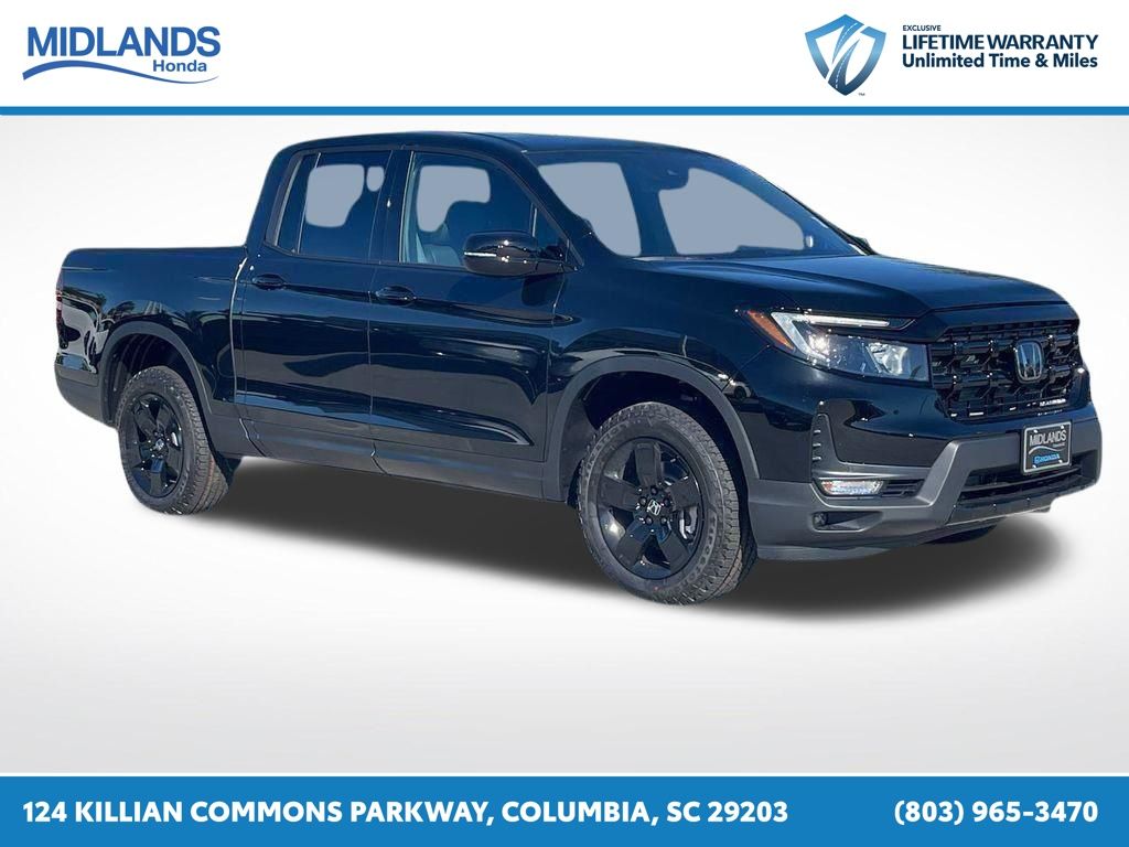 Black 2026 Honda Ridgeline Black Edition AWD Pickup Truck All-Wheel Drive 9-Speed Automatic