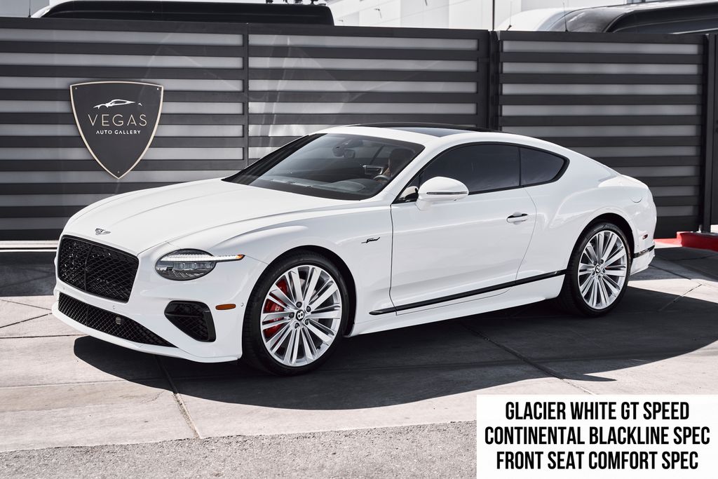 Glacier White 2025 Bentley Continental GT Speed AWD Coupe All-Wheel Drive 8-Speed Dual Clutch