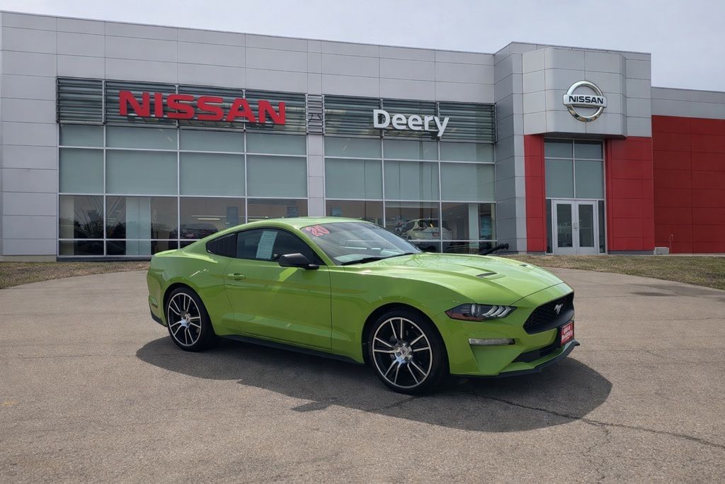 Green (Lime) 2020 Ford Mustang EcoBoost Coupe RWD Coupe Rear-Wheel Drive Automatic