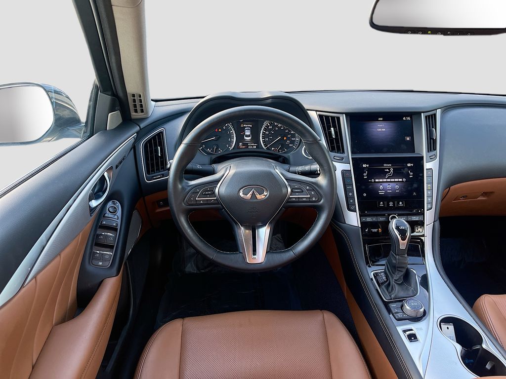 2024 INFINITI Q50 LUXE White at AutoSavvy Houston Southwest