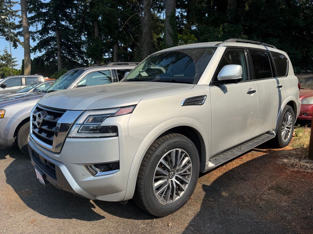 Brilliant Silver Metallic 2023 Nissan Armada SUV / Crossover Four-Wheel Drive 7-Speed Automatic